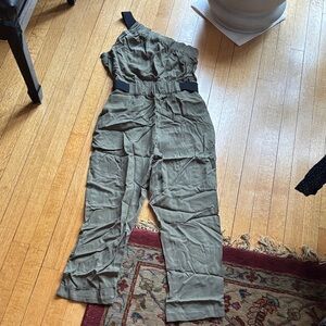 Stylish Olive Green Women's Jumpsuit by Maeve